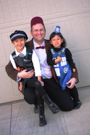 Halloween with daddy and the girls
